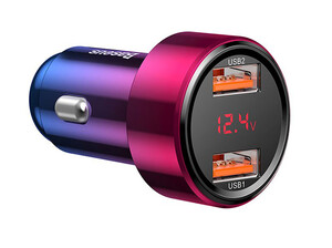 شارژر فندکی دو پورت سریع بیسوس Baseus BS-C20A 45W 6A Car Charger