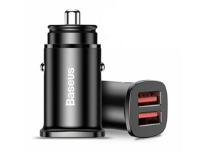 شارژر فندکی سریع دو پورت بیسوس Baseus BS-C15Q Dual QC3.0 30W Car Charger