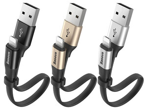 کابل شارژ و انتقال داده دو سر بیسوس Baseus Two In One Portable Cable 23cm