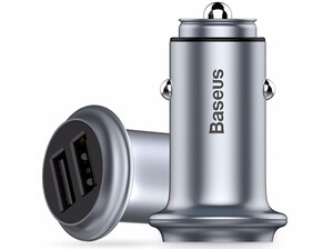 شارژر فندکی سریع بیسوس Baseus UFO Dual U Smart Car Charge
