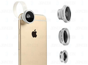 لنز فیش آی، واید و ماکرو Baseus Mini Lens Fisheye, Wide &amp; Macro