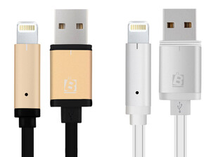 کابل فلزی یک متری لایتنینگ Metal Lightning Cable مارک Baseus