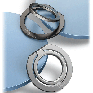 حلقه نگهدارنده مغناطیسی آیفون بیسوسBaseus Halo Series Foldable Metal Ring Stand Single-ring SUCH000013