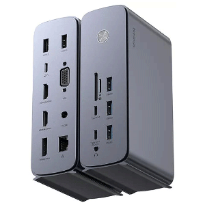 پاورهاب 17 پورت بیسوسBaseus 17 in 1 Pro 4 Monitors Docking Station WKSP090013