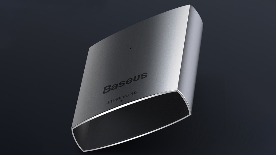 طراحی بدنه بی نقص هاب آداپتور تایپ سی به کارتخوان بیسوس Baseus Card Reader Hub Adapter