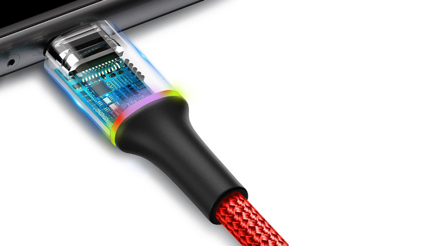 کابل شارژ و انتقال دیتای 25 سانتی متری میکرو یو اس بی بیسوس Baseus halo data cable USB For MicroUSB 0.25M دارای تراشه کنترل هوشمند جریان