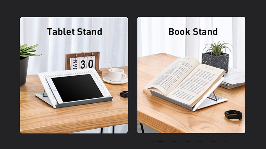 استند لپ تاپ تا 15 اینچ بیسوس Baseus Mesh Portable Laptop Stand 15inch مناسب کتاب خوانی