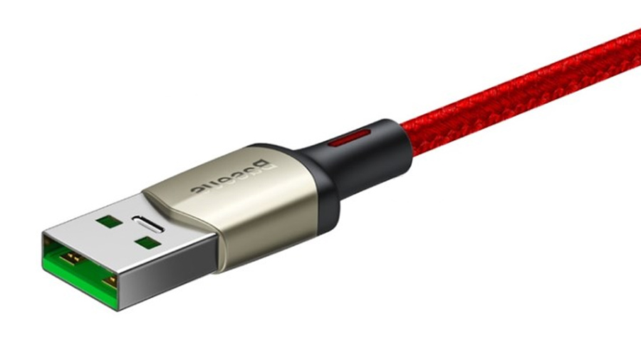 کابل شارژ سریع و انتقال داده تایپ سی بیسوس Baseus Cafule VOOC Type-C Fast Cable 2M دارای کانکتور باکیفیت