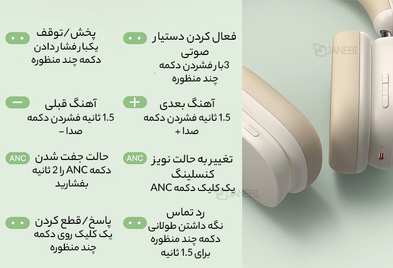 کنترل راحت هدفون وایرلس بیسوس