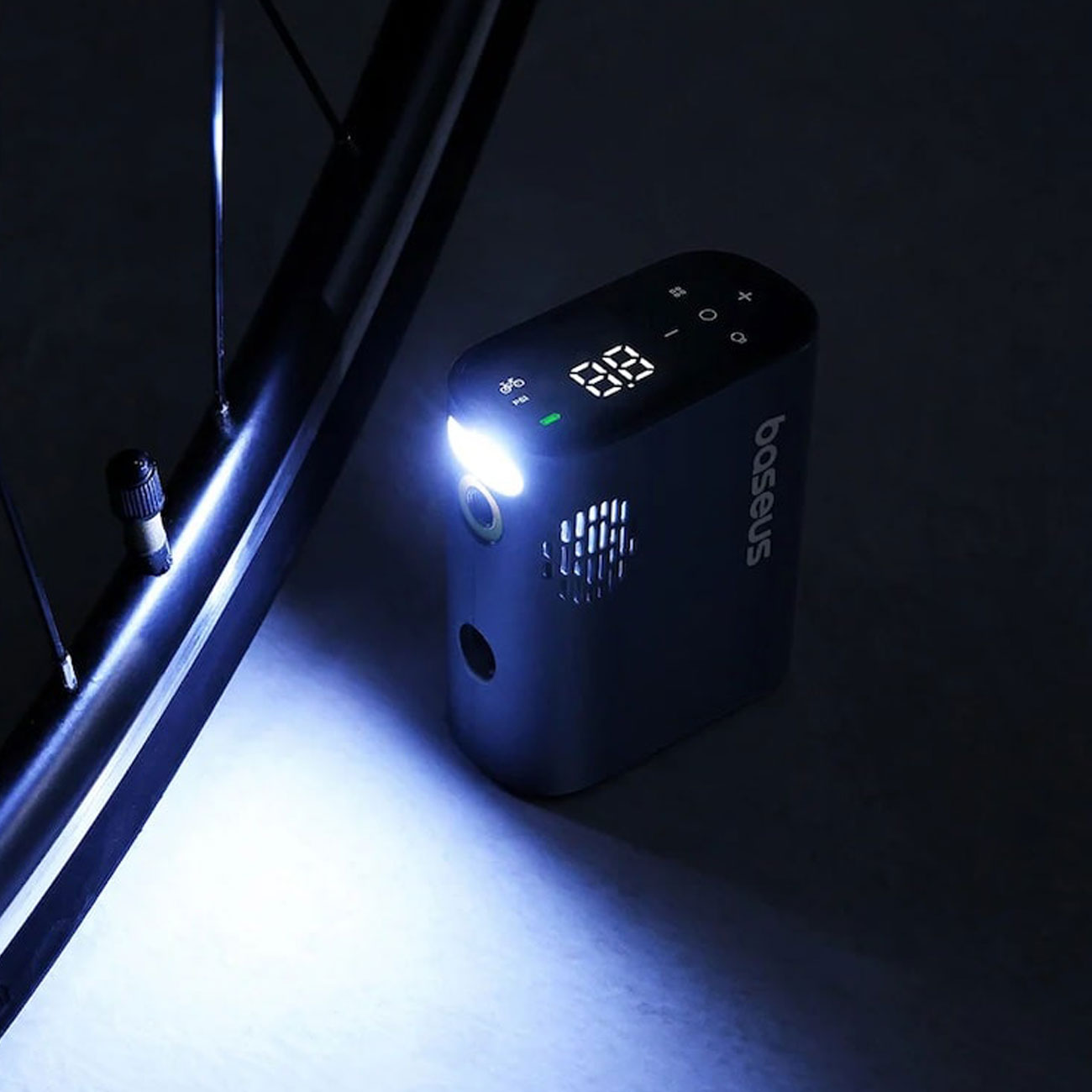 پمپ باد دوچرخه با نور LED
