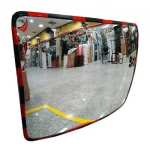 آینه محدب ترافیکی شیشه ای مستطیلی سایز 60*40 سانتی متر