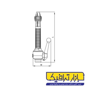نازل شیردار آتش نشانی 1 اینچ