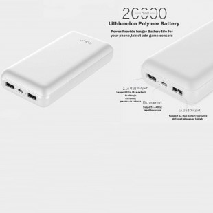 شارژر همراه گلف مدل G57 ظرفیت 20000 میلی آمپر ساعت