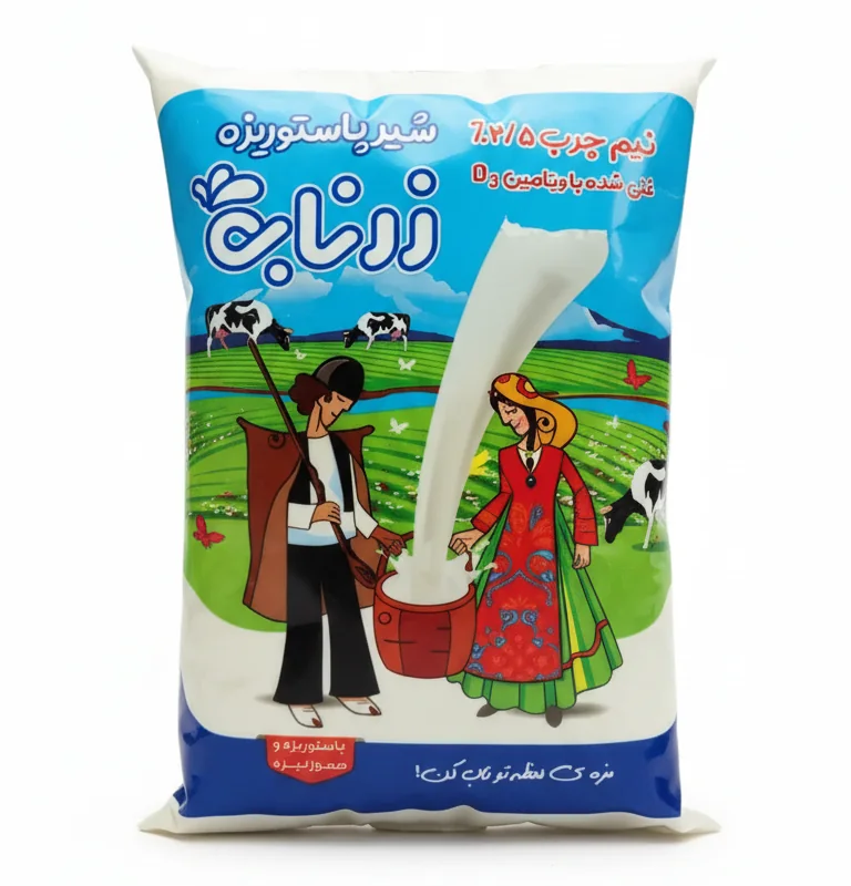 شیرنیم چرب نایلونی 800 گرم