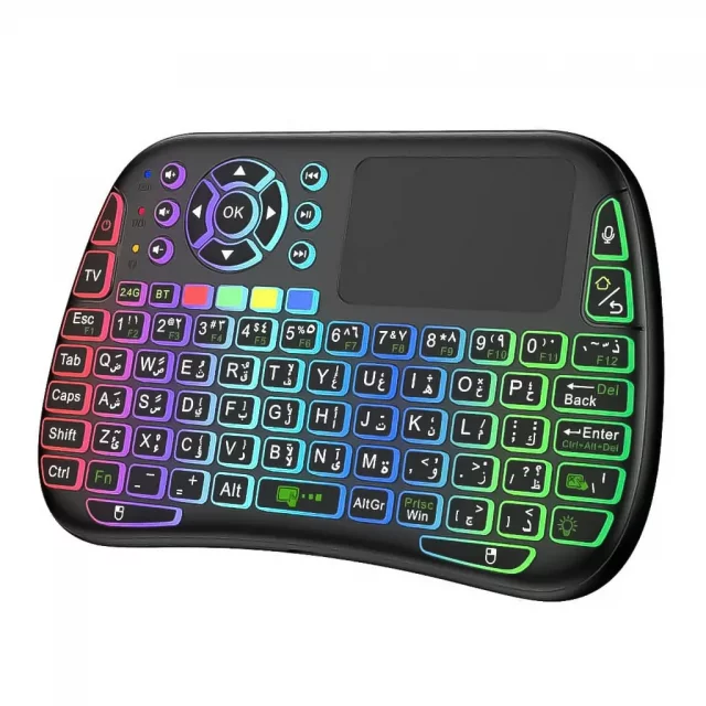 ریموت و کیبورد پرودو مدل Porodo Air Mouse Remote Mini Keyboard در بروزکالا