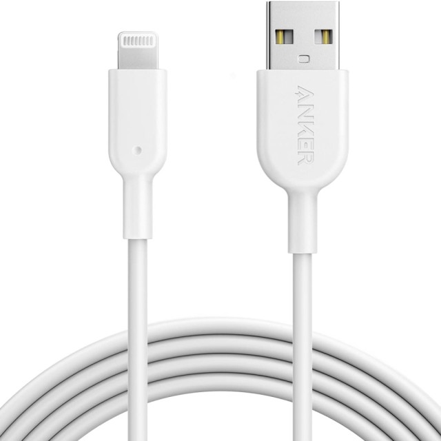 کابل شارژ USB به لایتنینگ انکر مدل  Anker Powerline 2 A8433H22 طول 1.8 متر در  بروزکالا