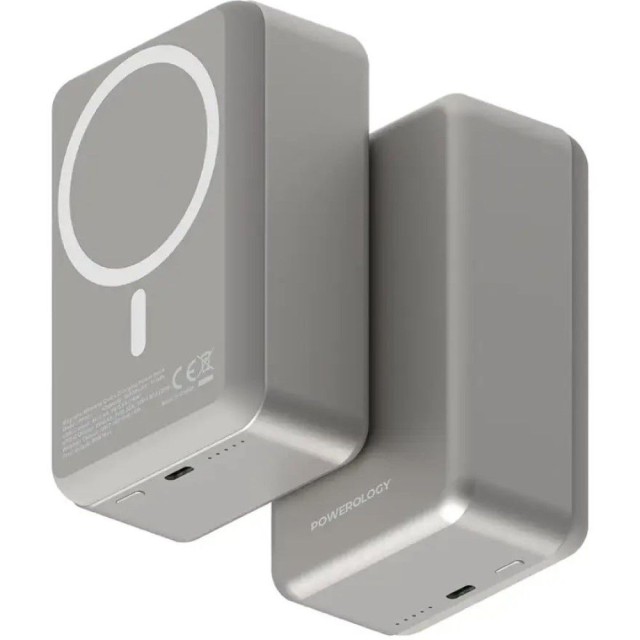 پاوربانک پاورولوژی مدل Powerology Magsafe Powerbank PPBCHA33 ظرفیت 20000 میلی آمپر ساعت در بروزکالا