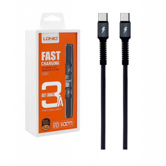 کابل USB-C الدینیو مدل LC91 طول 1 مت
