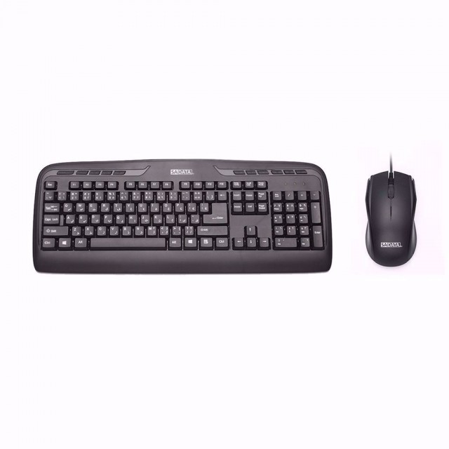 کیبورد و ماوس سادیتا مدل SKM-1554 با حروف فارسی