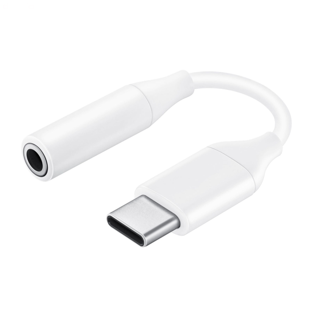 کابل تبدیل USB-C به جک 3.5 میلی متری سامسونگ مدل SAMSUNG EE-UC10JUWEGUS طول 19 سانتی متر