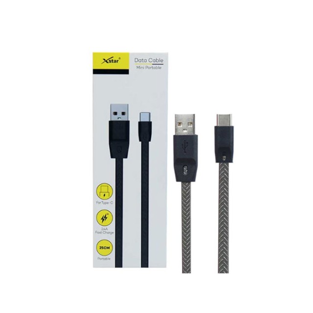 کابل USB به MicroUSB ایکس استار مدل Xstar MJ-01 به طول 25 سانتی متر