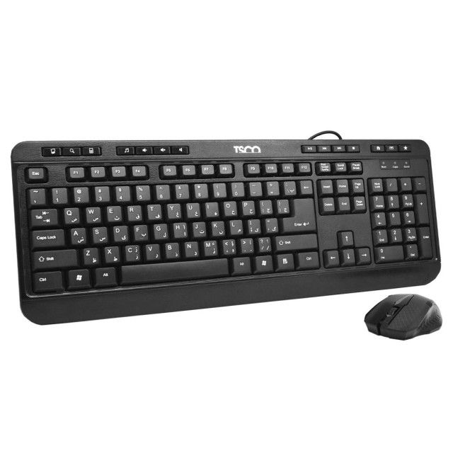 کیبورد و ماوس با سیم تسکو مدل TSCO 8052 در بروزکالا