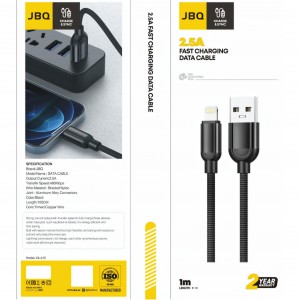 کابل شارژ USB به لایتنینگ جی بی کیو مدل JBQ CA-610 طول 1 متر در بروزکالا