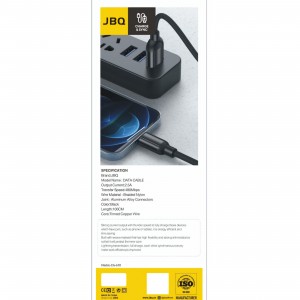 کابل شارژ USB به لایتنینگ جی بی کیو مدل JBQ CA-610 طول 1 متر در بروزکالا
