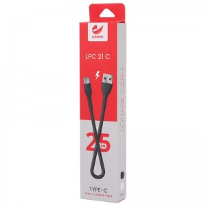 کابل شارژ USB به Type-C لونارک مدل Lonark LPC21C طول 25 سانتی متر در بروزکالا