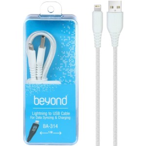 کابل شارژ USB به لایتنینگ بیاند مدل Beyond BA-314 طول 1 متر در بروزکالا