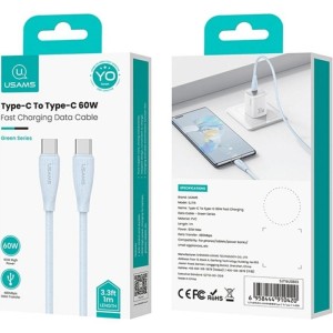 کابل شارژ Type-C به Type-C گرین لاین مدل Green Lion Braided Cable GN60BRC2CBK طول 1 متر در بروزکالا