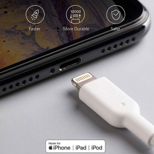 کابل شارژ USB به لایتنینگ انکر مدل  Anker 321 A8432H22 طول 0.9 متر در  بروزکالا