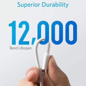 کابل شارژ USB به لایتنینگ انکر مدل  Anker 321 A8432H22 طول 0.9 متر در  بروزکالا