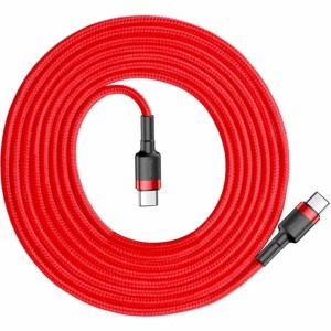 کابل شارژ Type-C به Type-C بیسوس مدل Baseus Cafule Series CATKLF-H09 طول 2 متر در  بروزکالا