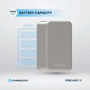پاوربانک پاورولوژی مدل Powerology Magsafe Powerbank PPBCHA33 ظرفیت 20000 میلی آمپر ساعت در بروزکالا
