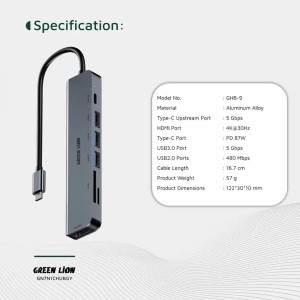 هاب شش پورت تایپ سی  بیسوس  Baseus Ultra Joy Series 6-Port Type-C HUB Air B00052802811-02 در بروزکالا