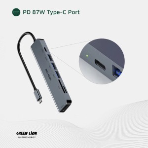 هاب شش پورت تایپ سی  بیسوس  Baseus Ultra Joy Series 6-Port Type-C HUB Air B00052802811-02 در بروزکالا