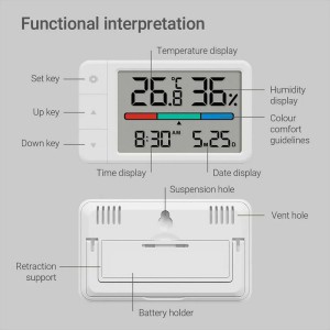 سنسور دما و رطوبت شیائومی مدل Xiaomi Miaomiaoce MHO-C306 Mini Thermometer and Hygrometer در بروزکالا