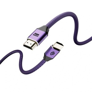 کابل HDMI پاورولوژی مدل Powerology 8K HDMI Braided Cable PWHDC2M طول 3 متر در بروزکالا