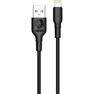 کابل شارژ USB به لایتنینگ گرین لاین مدل Green Lion GNCIPH2BK طول 3 متر در بروزکالا