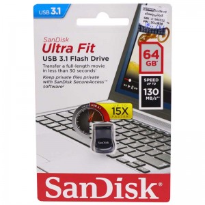 فلش مموری سن دیسک مدل Ultra Fit ظرفیت 64 گیگابایت