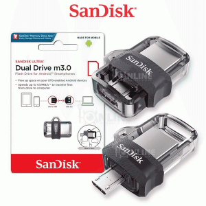 فلش مموری سن دیسک مدل Ultra Dual Drive M3.0 ظرفیت 128 گیگابایت