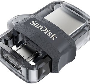 فلش مموری سن دیسک مدل Ultra Dual Drive M3.0 ظرفیت 128 گیگابایت