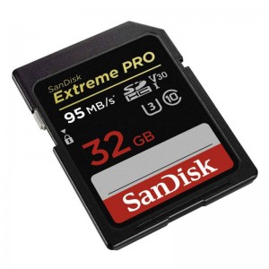 کارت حافظه SDHC سن دیسک مدل Extreme Pro V30 کلاس 10 استاندارد UHS-I U3 سرعت 633X 95MBps ظرفیت 32 گیگابایت