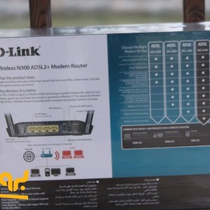 مودم روتر ADSL2 Plus بی‌ سیم N300 دی-لینک مدل DSL-2740U