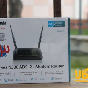 مودم روتر ADSL2 Plus بی‌ سیم N300 دی-لینک مدل DSL-2740U