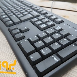 کیبورد باسیم لاجیتک مدل K120 با حروف فارسی