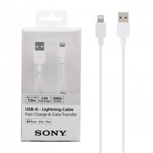 کابل تبدیل USB به لایتنینگ سونی مدل CP-AL100 طول 1 متر