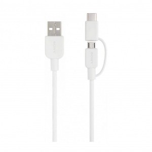 کابل تبدیل USB به USB-C / microUSB سونی مدل CP-ABC150 طول 1.5 متر