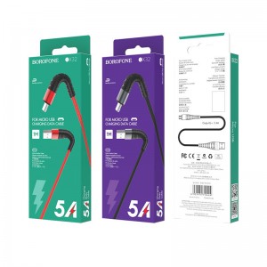 کابل تبدیل USB به microUSB بروفون مدل BX32 طول 1 متر